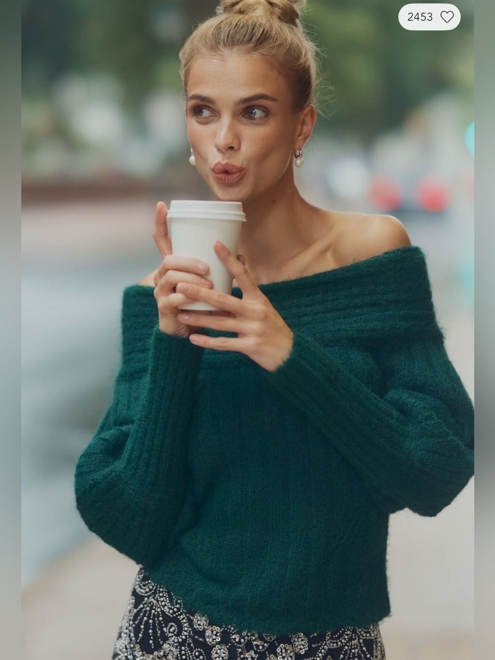 Anthropologie Pilcro Off-Shoulder Batwing Sweater NWT!